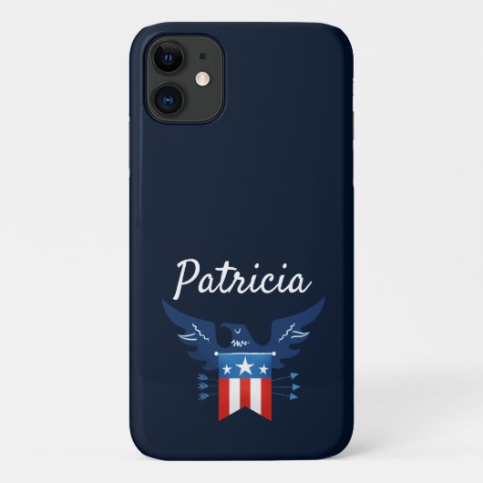全米イーグル国旗の愛国心 Case-Mate iPhoneケース (裏面)