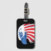 全米イーグル州旗 ラゲッジタグ (正面縦)