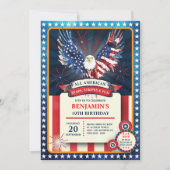 全米イーグル誕生日パーティー 招待状 (正面)