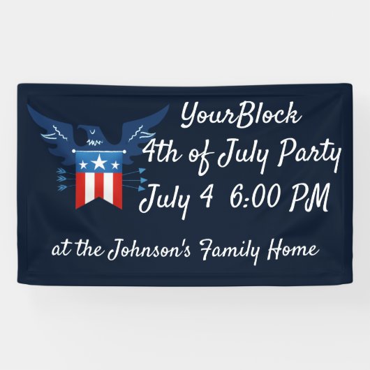 全米イーグル·アンド·フラッグ愛国者 横断幕 (横)