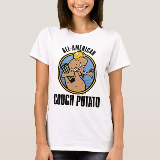 全米カウチポテトTシャツ Tシャツ (正面)