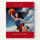 全米ガールチアリーダースパイラル ノートブック (裏面)