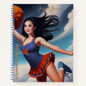 全米ガールチアリーダースパイラル ノートブック (正面)