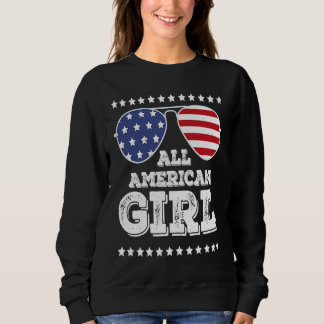 全米ガールマッチングファミリーJuly Girlの4th スウェットシャツ