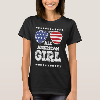 全米ガールマッチングファミリーJuly Girlの4th Tシャツ