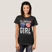 全米ガールマッチ家族Juの4番目の4番目 Tシャツ (正面フル)