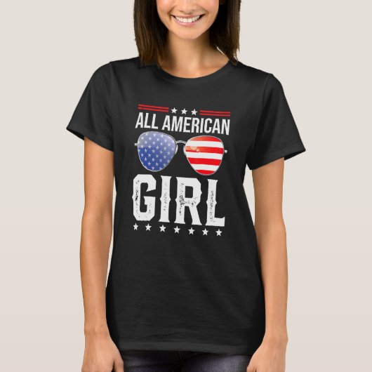 全米ガールマッチ家族Juの4番目の4番目 Tシャツ (正面)