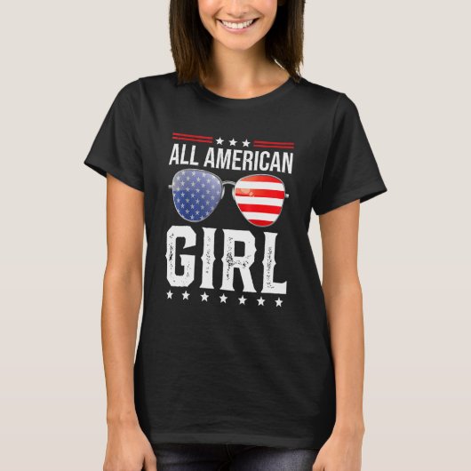 全米ガールマッチ家族Juの4番目の4番目 Tシャツ (正面)
