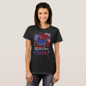 全米キッドカーベイビーアメリカ国旗7月4日 Tシャツ (正面フル)