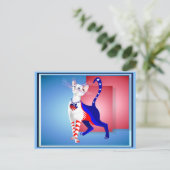 全米キャットハガキ ポストカード (スタンド正面)