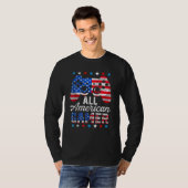 全米ゲーマーのビデオゲーム国旗アメリカ4位 Tシャツ (正面フル)