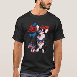 全米コギ米国サングラス7月Blac 4日 Tシャツ