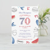 全米コックアウトグリル70thバースデーパーティー 招待状 (スタンド正面)