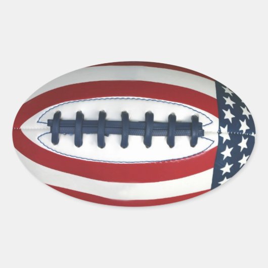 全米サッカーのシール 楕円形シール (正面)