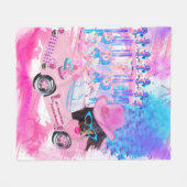 全米スイートハート毛布 フリースブランケット (正面(横))