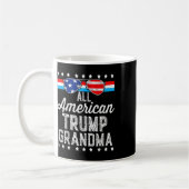 全米トランプおばあちゃんアメリカ国旗T コーヒーマグカップ (左)