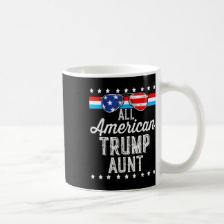 全米トランプ叔母アメリカ国旗のサングラス・トラム コーヒーマグカップ
