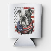 全米ドッグ好きのイギリスのブルドッグ 缶クーラー (正面)
