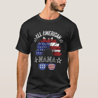 全米ナナ7月4日アメリカ国旗 Tシャツ