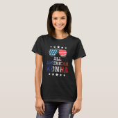 全米ノンナサングラス アメリカ国旗 4th Of Tシャツ (正面フル)