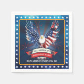 全米バースデーパーティー スタンダードカクテルナプキン (正面)