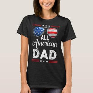 全米パパマッチング家族7月4日 Tシャツ
