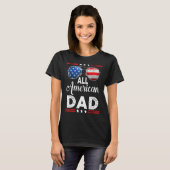 全米パパマッチング家族7月4日 Tシャツ (正面フル)