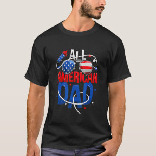 全米パパマッチング家族7月4日 Tシャツ