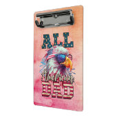 全米パパ7月第4日Bald Eagle USA国旗 ミニクリップボード (アングル2)