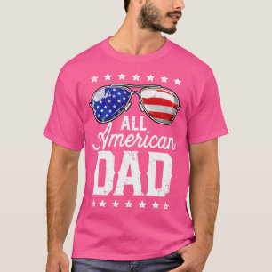 全米パパ7月4日Tファーザーズデイメンズパパ Tシャツ