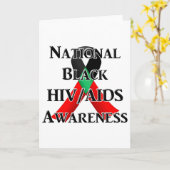 全米ブラックHIV/エイズ認識度デー カード (黄色い花)