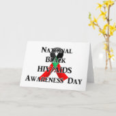 全米ブラックHIV/エイズ認識度デー カード (黄色い花)
