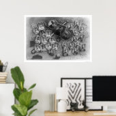 全米ベースボールツアー1897 ポスター (ホームオフィス)