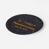 全米ペンシルバニア太陽の州2024日食 ペーパープレート (アングル)