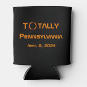 全米ペンシルバニア太陽の州2024日食 缶クーラー (正面)