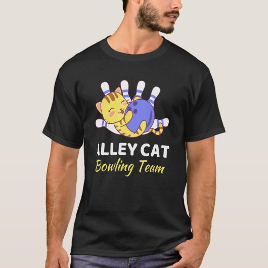 全米ボウリングデー+アレイネコボウリングチーム+キュートB Tシャツ (正面)