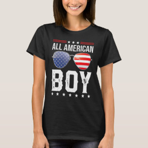 全米ボーイマッチング家族7月4日 Tシャツ