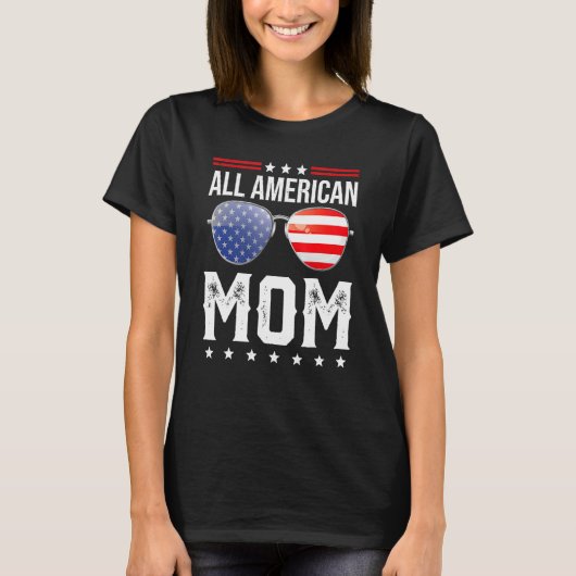 全米マママママママッチ家族7月4日 Tシャツ (正面)