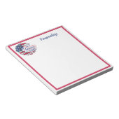 全米ママ米国旗パーソナライズされた ノートパッド (アングル)