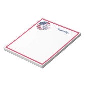 全米ママ米国旗パーソナライズされた ノートパッド (回転)