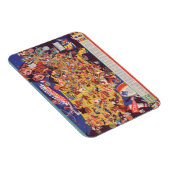 全米ヴィンテージフットボールの地図 マグネット (右側)