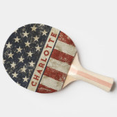 全米ヴィンテージ名 卓球ラケット (横)