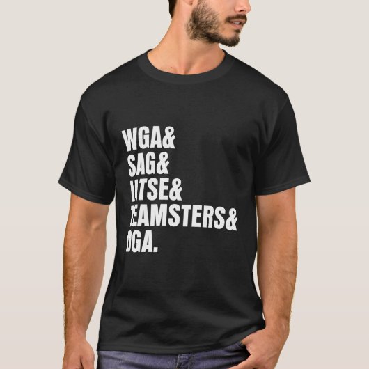 全米作家ギルド・オン・ストライキ Tシャツ (正面)