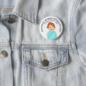全米女性医師の日2月3日ボタン 缶バッジ (インサイチュ)