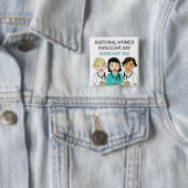 全米女性医師の日2月3日 缶バッジ (インサイチュ)