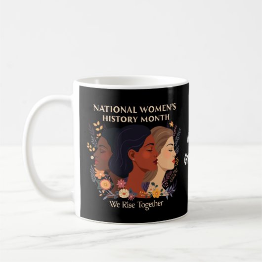全米女性史月間をお祝いしよう コーヒーマグカップ (左)