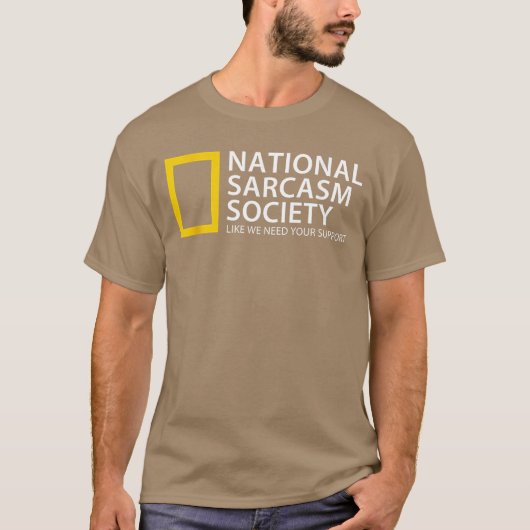 全米皮肉協会 あなたの支持など必要ない Tシャツ (正面)