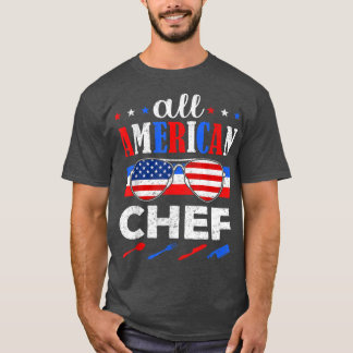 全米素晴らし料理人アメリカ愛国的7月4日 Tシャツ