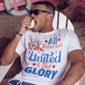 全米統一された4栄光の自由の星 Tシャツ