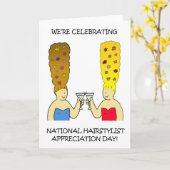 全米美容師鑑賞日4月 カード (黄色い花)